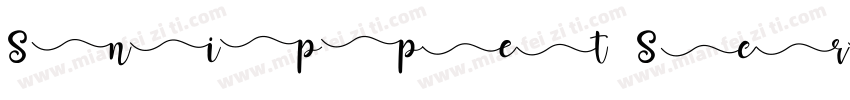 Snippet Script SS字体转换
